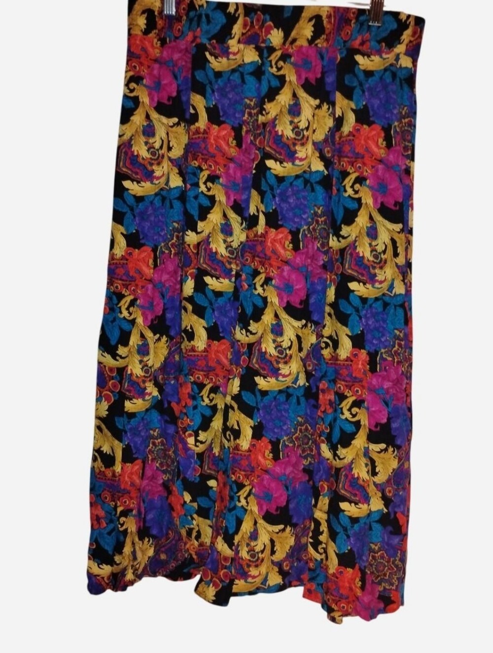 Vintage Norton McNaughton Floral & Baroque Printed Midi/Maxi Skirt (Size 16)